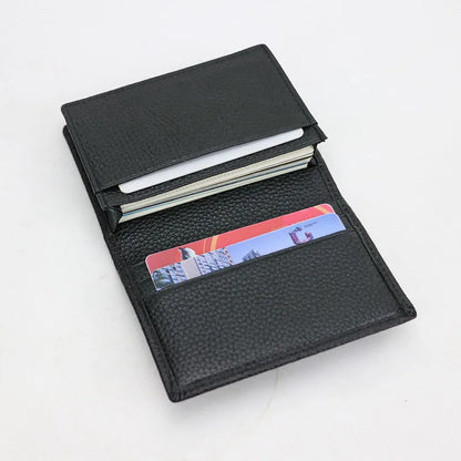 Genuine Leather Business Card Holder Name Card Case Credit Card Wallet for Men & Women