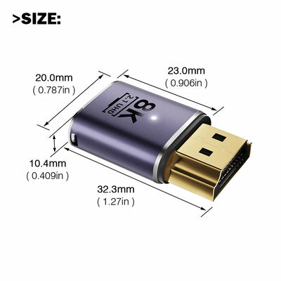 HDMI 2.1 Adapter for 8K 60Hz and 4K 120Hz - Smarsty