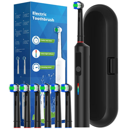 Smart Rotating Electric Toothbrush with Six Replacement Heads - Smarsty