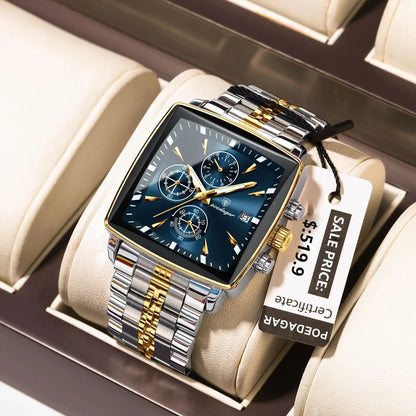 Luminous Waterproof Men's Chronograph Watch with Date - Smarsty