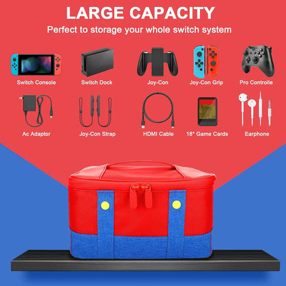Large Waterproof Carrying Case for Nintendo Switch OLED - Smarsty