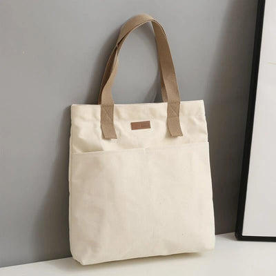 Canvas Tote Bag Large Capacity Womens Handbag For Commuting - Smarsty