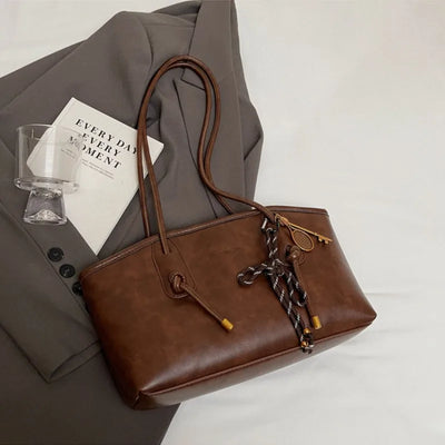 PU Leather Shoulder Bag For Women Versatile Crossbody Tote - Smarsty