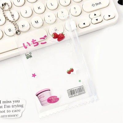 INS Transparent Candy Bag Badge Holder Korean Photocard Holder Display Bag Pendant Idol Photo Card Protective Cover Card Holder - Smarsty