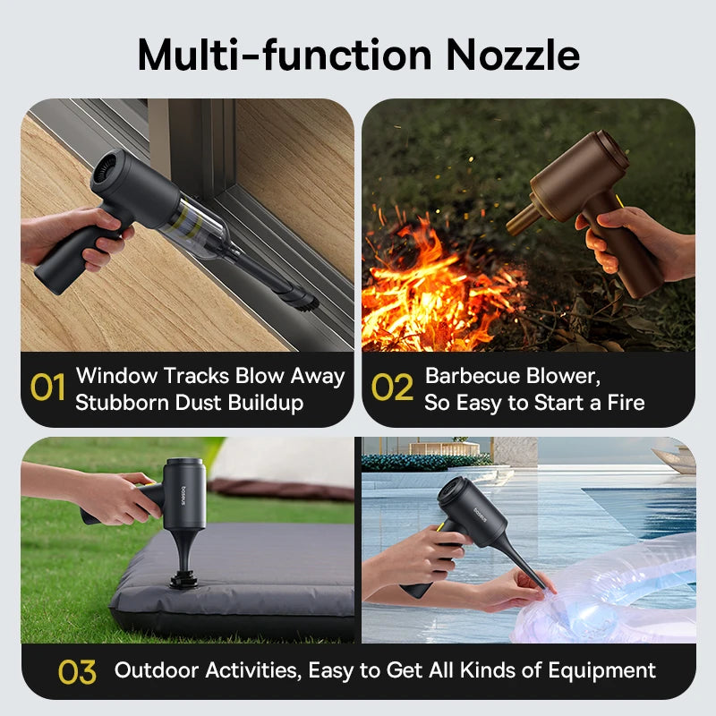 Cordless Car Vacuum And Blower 4 In 1 Cleaning Tool - Smarsty
