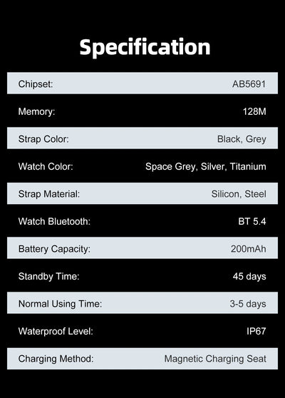 Ultra Thin Smart Watch with AMOLED Display and Call Reminder - Smarsty