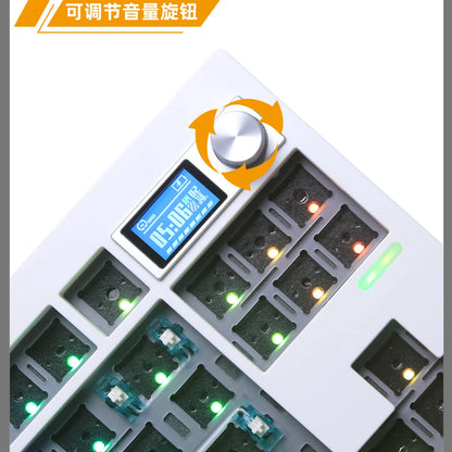Gasket Mounted Mechanical Keyboard Kit With TFT Screen
