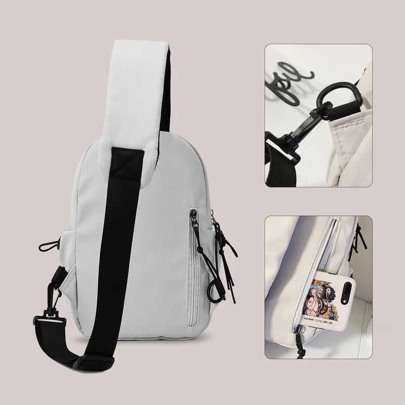 Lightweight Nylon Crossbody Bag Unisex Chest Pack Travel - Smarsty