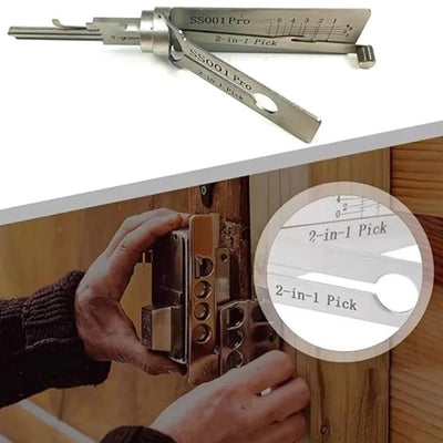 1-5pcs Stainless Steel Key Decoder SS001 O-ring Pickup Kit Pickup Hand Tool Maintenance Repair Kit
