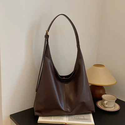 Large Tote Bag For Women Everyday Retro Simple Shoulder Bag - Smarsty
