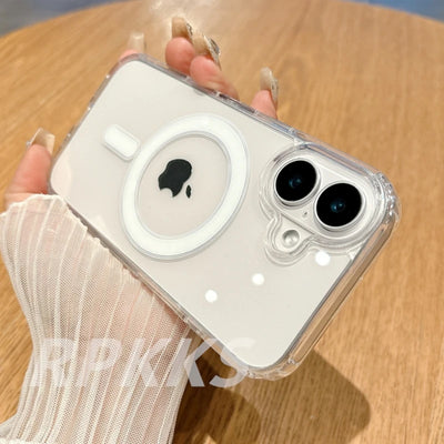 Transparent MagSafe Case for iPhone Crystal HD Shockproof - Smarsty