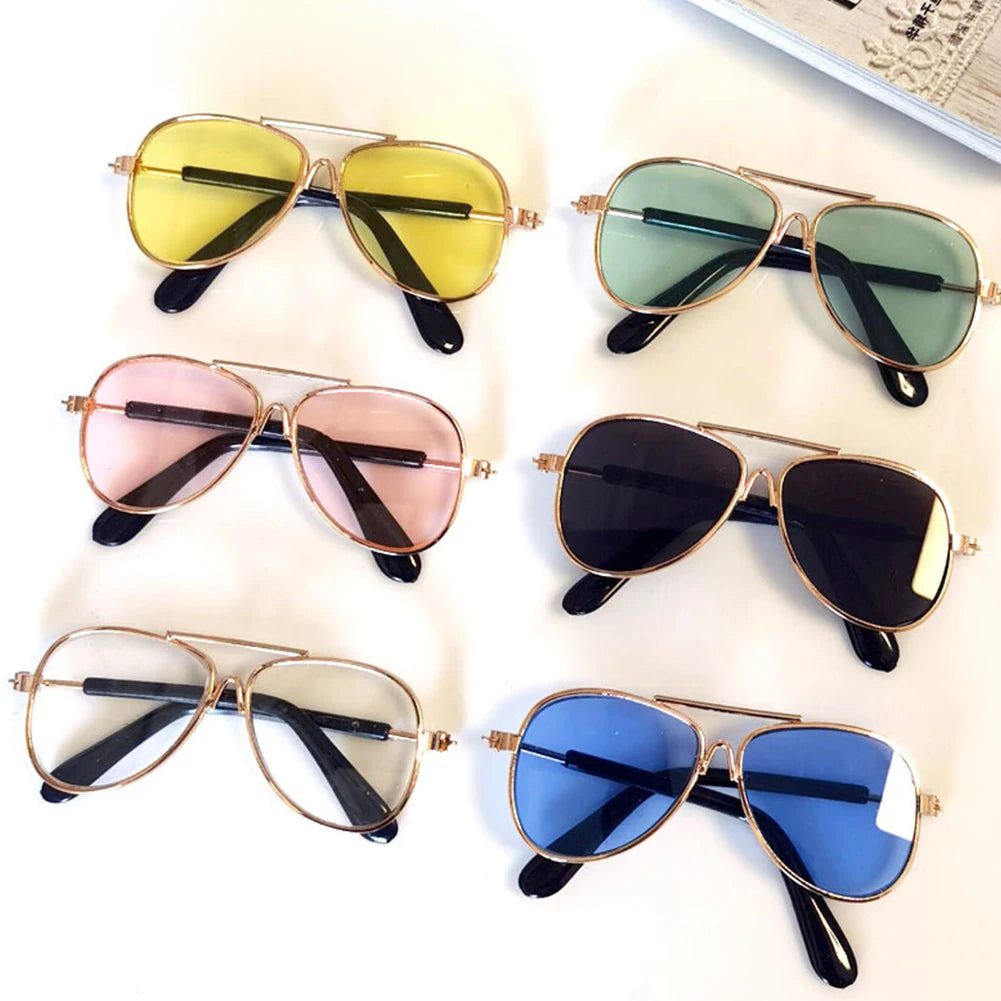 Vintage Round Dog Sunglasses for Stylish Pet Photos - Smarsty