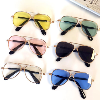 Vintage Round Dog Sunglasses for Stylish Pet Photos - Smarsty