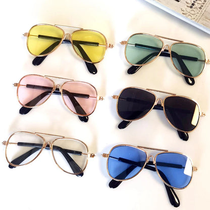 Vintage Round Dog Sunglasses for Stylish Pet Photos - Smarsty
