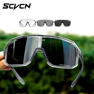 SCVCN Photochromic Cycling Glasses Bike Mountain Bicycle Golf UV400 Sunglasses Sport Protection Glasses for Men Women Baseball by Smarsty