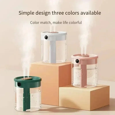 Quiet Dual Spray Humidifier with LED Display - Smarsty