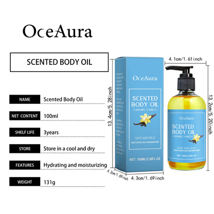 Vanilla Body Massage Oil for Deep Moisturizing and Stress Relief - Smarsty