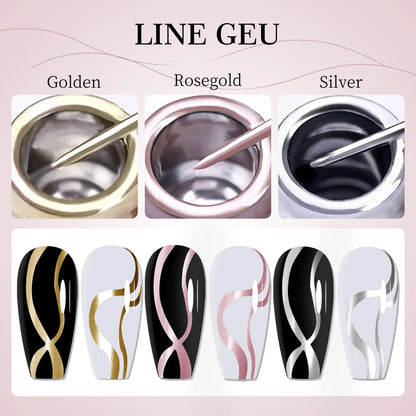 Gold Silver Metallic Nail Gel Polish for Stunning Mirror Finish - Smarsty
