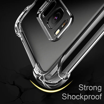Transparent Silicone Case For Galaxy Phones Soft Shockproof - Smarsty