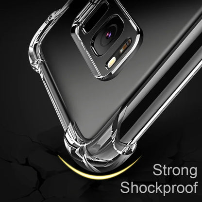 Transparent Silicone Case For Galaxy Phones Soft Shockproof - Smarsty