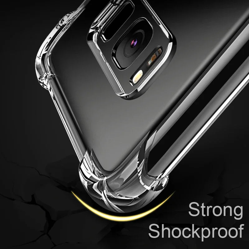 Transparent Silicone Case For Galaxy Phones Soft Shockproof - Smarsty