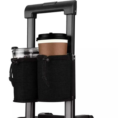 Travel Luggage Cup Holder Durable Free Hand Suitcase Drink Bag Travel Milk Tea Coffee Mugs Holder Fits All Suitcase Handles - Smarsty