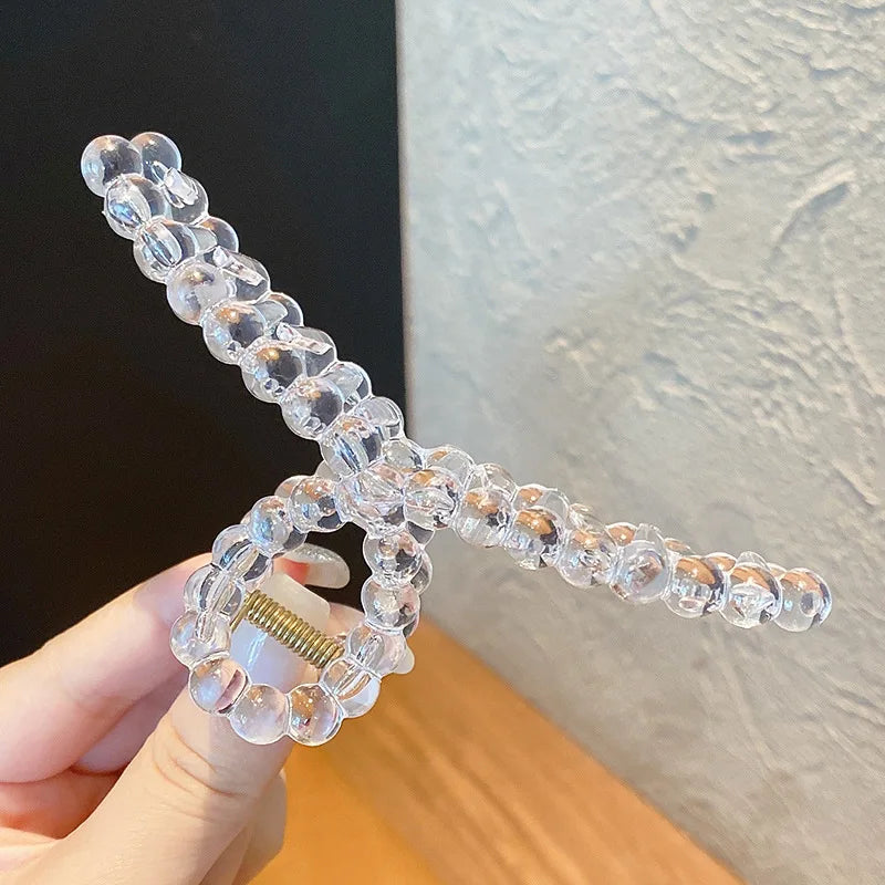 3pcs Large Clear Hair Claw Clips Secure For All Hair - Smarsty