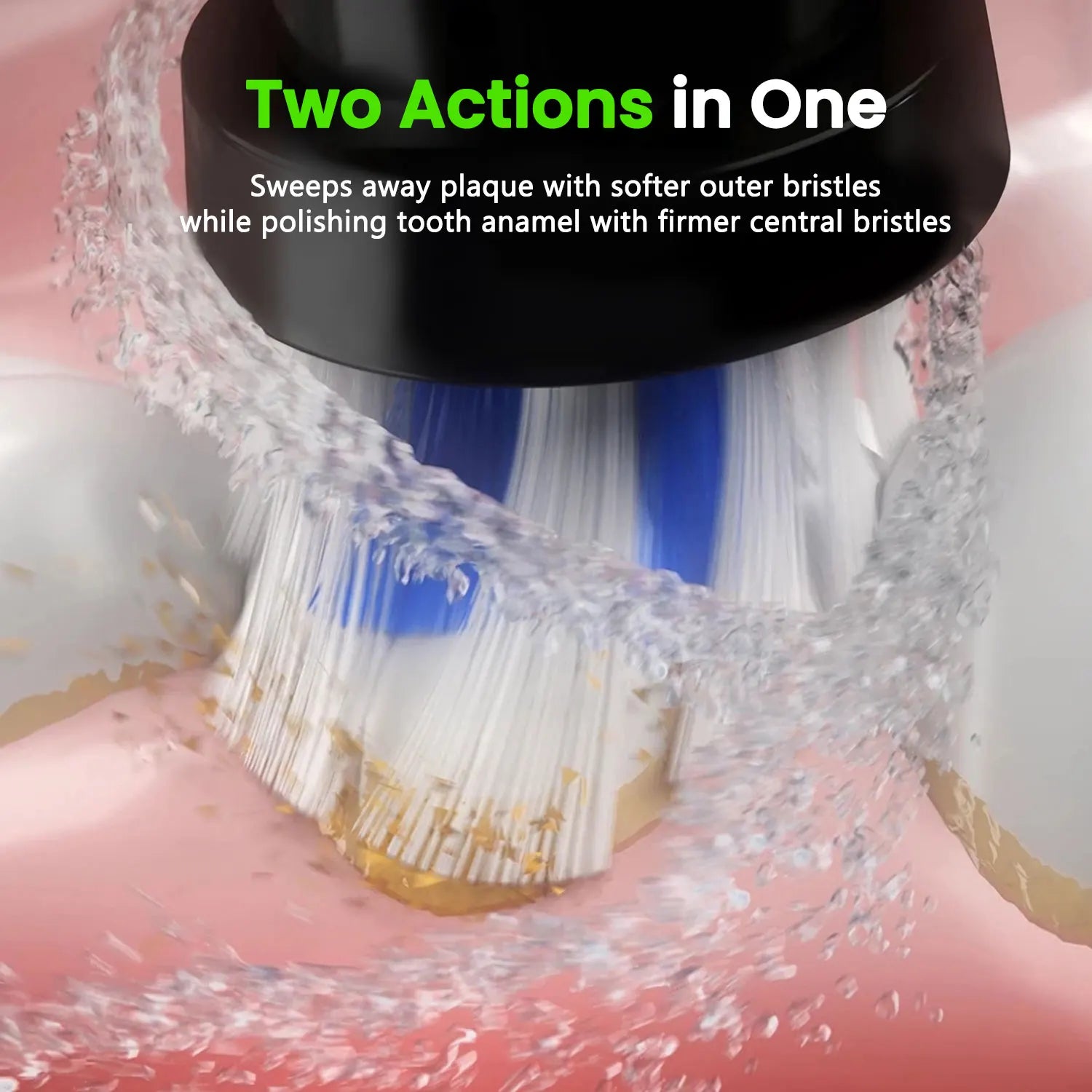 Fairywill Electric Toothbrush T2233Powerful Rotation Cleaning 4 Replacement Heads Rechargeable Sonic Toothbrush for Adults - Smarsty