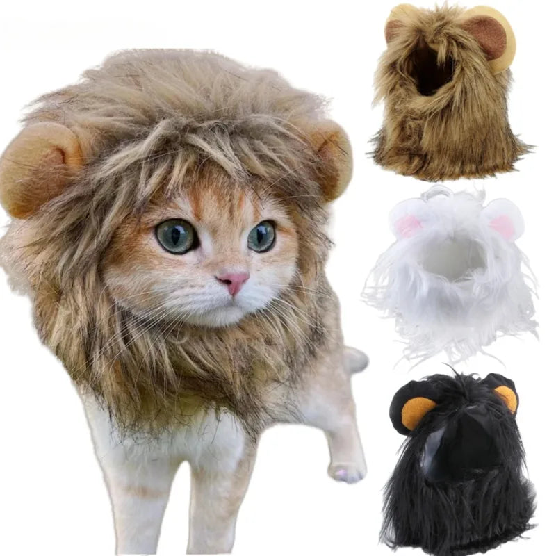 Lion Mane Wig Hat for Dogs and Cats - Smarsty