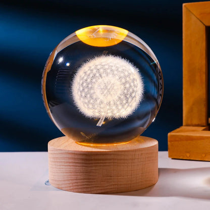 3D Crystal Galaxy Night Light for Home Decor - Smarsty