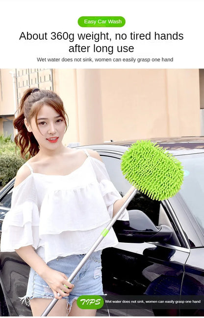 Super Absorbent Car Wash Brush With Telescoping Handle - Smarsty