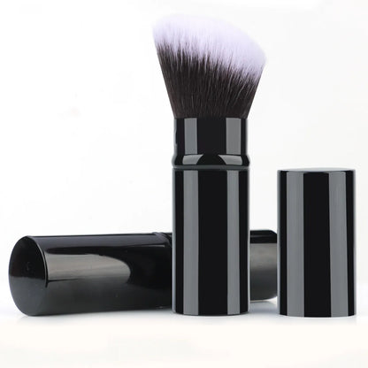 Retractable Makeup Brush with Aluminum Handle for Easy Application - Smarsty