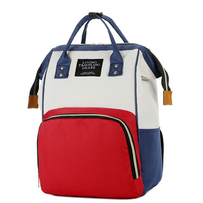 New Fashion Oxford Multi Functional Wear Resistant Insulation Large Capacity Zipper Mommy Bag Backpack for Travel - Smarsty