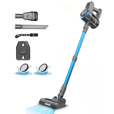 YISORA N300 Cordless Upright Vacuum Cleaner, 20Kpa Ultra Lightweight Stick Vacuum for Carpet, Hard Floor, Car, Pet Hair - Smarsty