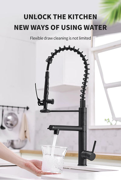 Chrome Brass Kitchen Faucet with Pull Out Spray - Smarsty