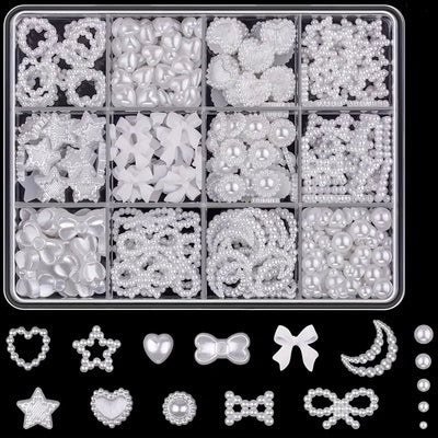 500PCS 3D Nail Art Decoration Kit with Colorful Resin Bows - Smarsty