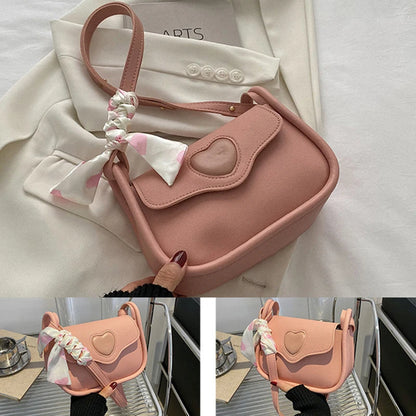 Women Slant Crossbody Saddle Bag Retro Love Pattern - Smarsty