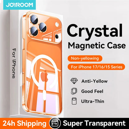 Magnetic Clear Case For iPhone Anti Yellowing - Smarsty