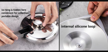 Portable Stainless Steel Ice Bucket for Outdoor Parties - Smarsty