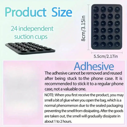 Silicone Suction Phone Holder Wall Mount Anti Slip Stand - Smarsty
