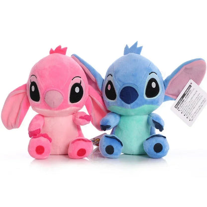 20cm Anime Stitch Plush Stuffed Kawaii Toys TV Same Paragraph Role Pendant Doll Kids Birthday Gifts Couple Models