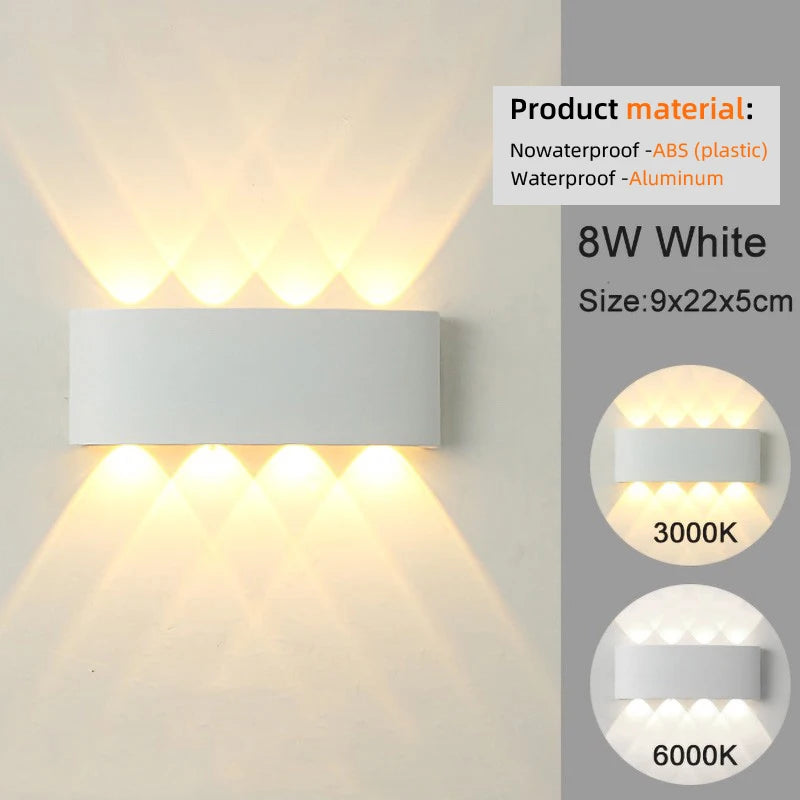 Modern LED Wall Sconces for Indoor Outdoor Lighting - Smarsty