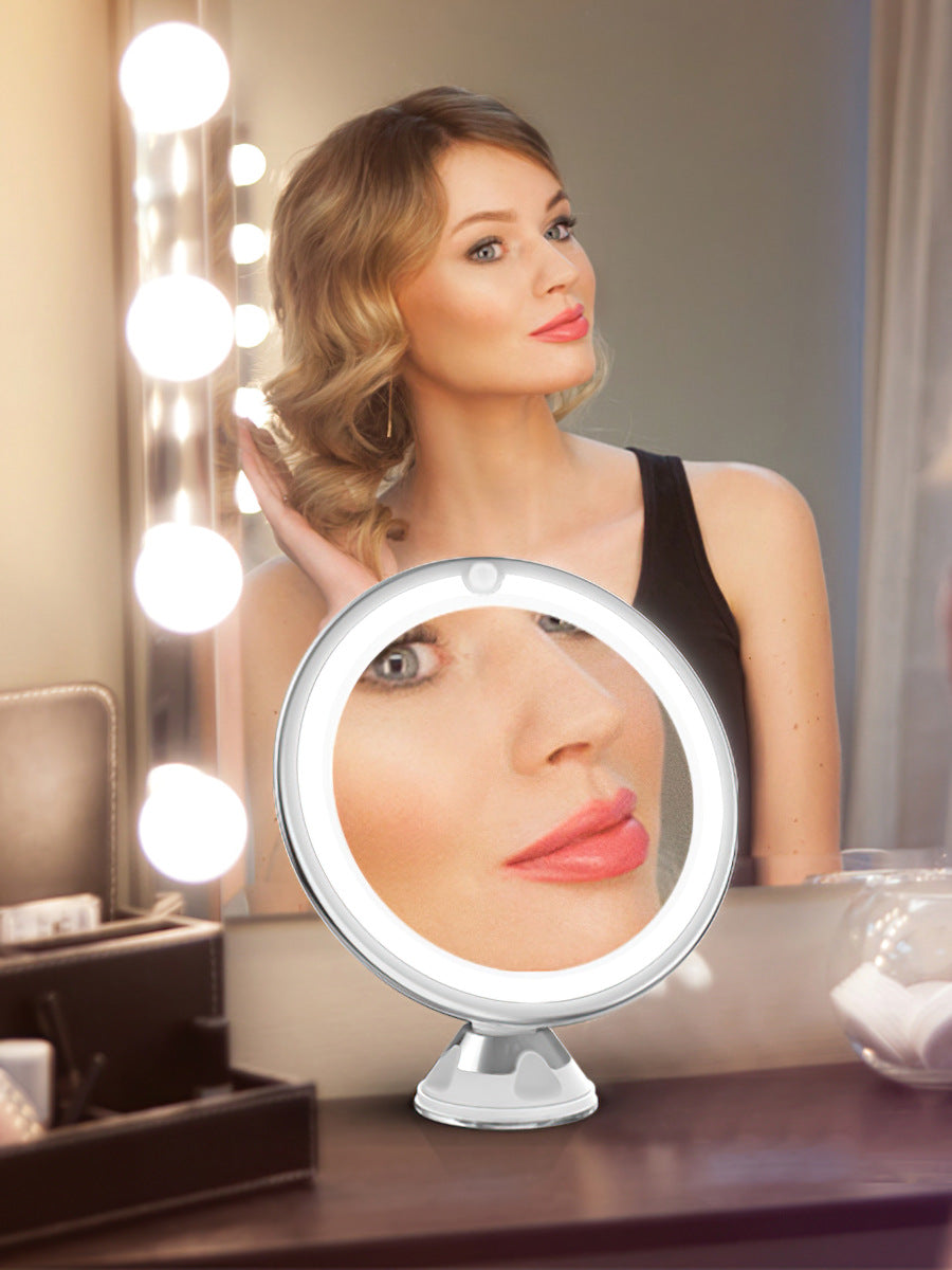 Flexible LED Lighted 10x Magnifying Makeup Mirror - Smarsty