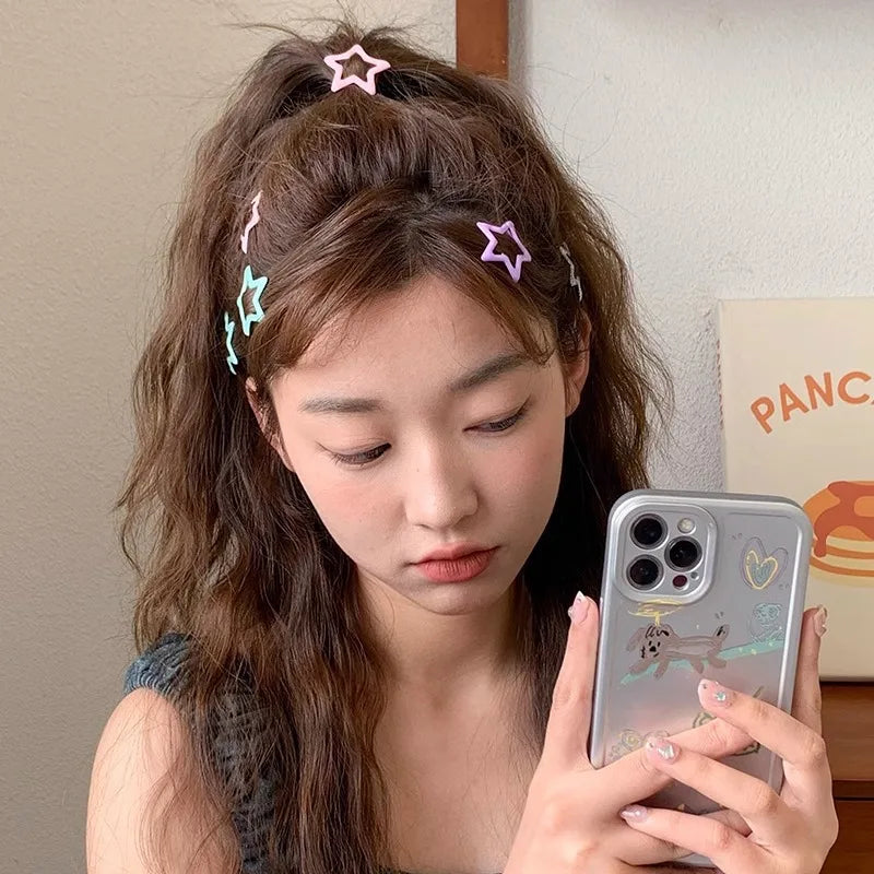 Colorful Kawaii Star Hair Clips for Sweet Girls - Smarsty