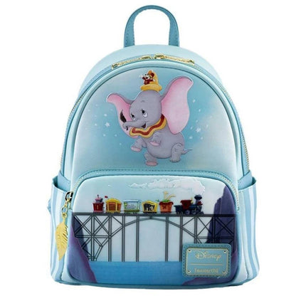 Stylish Pink PU Leather Minnie Mouse Shoulder Backpack - Smarsty