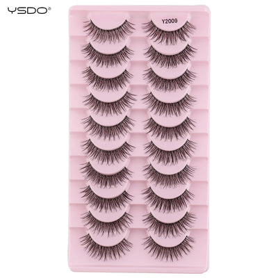 YSDO Natural Full Cat Eye False Eyelashes 3D Effect - Smarsty