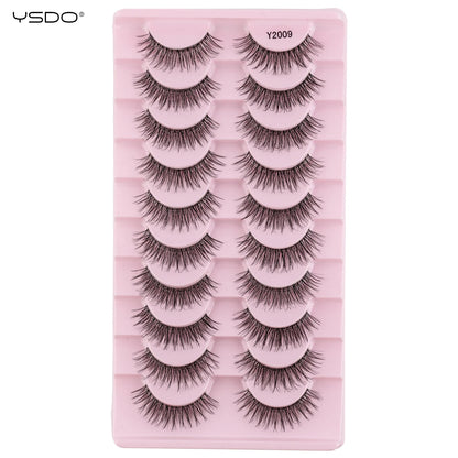 YSDO Natural Full Cat Eye False Eyelashes 3D Effect - Smarsty