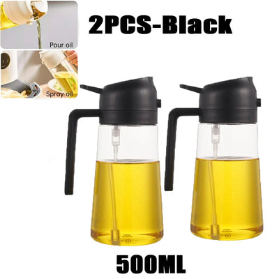 200/300/500ml Oil Spray Bottle BBQ Cooking Olive Oil Sprayer Plastic Baking Oil Spray Empty Bottle Vinegar Bottle Or  Oil brush - Smarsty