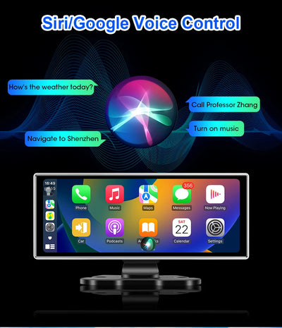 4K Dash Cam Dual Lens Car DVR With Wireless CarPlay - Smarsty