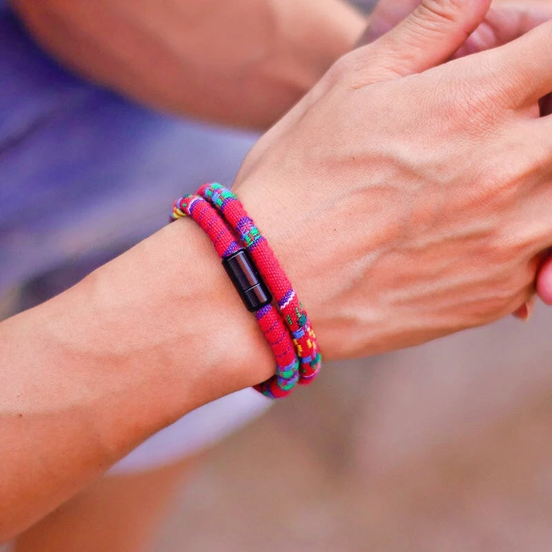 Men's Bohemia Rope Bracelet for Adventure and Survival - Smarsty